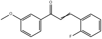 (2E)-3-(2-fluorophenyl)-1-(3-methoxyphenyl)prop-2-en-1-one Structure