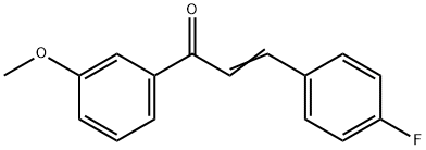 (2E)-3-(4-fluorophenyl)-1-(3-methoxyphenyl)prop-2-en-1-one 구조식 이미지
