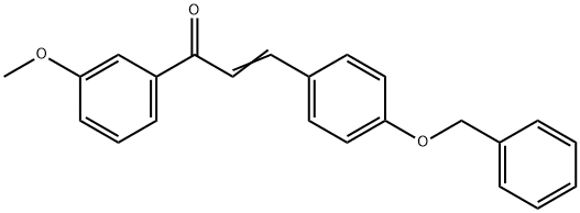 (2E)-3-[4-(benzyloxy)phenyl]-1-(3-methoxyphenyl)prop-2-en-1-one 구조식 이미지
