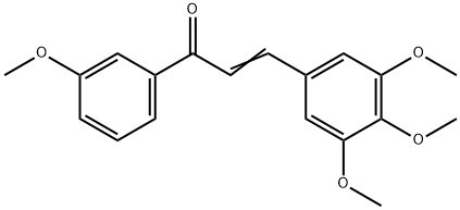 (2E)-1-(3-methoxyphenyl)-3-(3,4,5-trimethoxyphenyl)prop-2-en-1-one 구조식 이미지