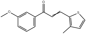(2E)-1-(3-methoxyphenyl)-3-(3-methylthiophen-2-yl)prop-2-en-1-one Structure