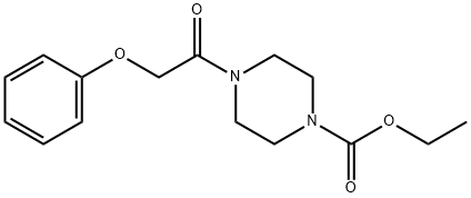 ethyl 4-(phenoxyacetyl)-1-piperazinecarboxylate Structure