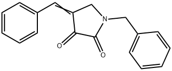 1-benzyl-4-benzylidene-pyrrolidine-2,3-dione Structure