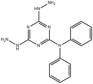 4,6-dihydrazinyl-N,N-diphenyl-1,3,5-triazin-2-amine 구조식 이미지