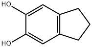 1H-Indene-5,6-diol, 2,3-dihydro- Structure