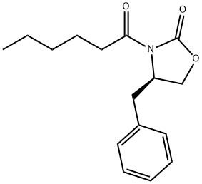 (R)-3-hexanoyl-4-benzyl-2-oxazolidinone Structure