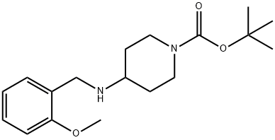 tert-Butyl 4-(2-methoxybenzylamino)piperidine-1-carboxylate Structure