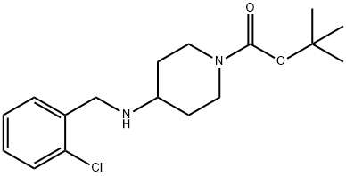 tert-Butyl 4-(2-chlorobenzylamino)piperidine-1-carboxylate Structure