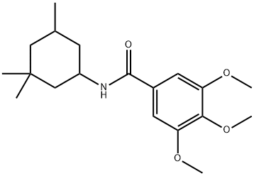 Benzamide,3,4,5-trimethoxy-N-(3,3,5-trimethylcyclohexyl)- 구조식 이미지