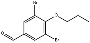 3,5-Bibromo-4-propoxybenzaldehyde 구조식 이미지