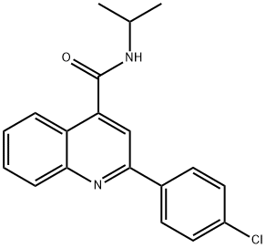 2-(4-chlorophenyl)-N-propan-2-ylquinoline-4-carboxamide 구조식 이미지