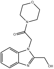 2-[2-(hydroxymethyl)benzimidazol-1-yl]-1-morpholin-4-ylethanone Structure