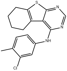 N-(3-chloro-4-methylphenyl)-5,6,7,8-tetrahydrobenzo[4,5]thieno[2,3-d]pyrimidin-4-amine Structure