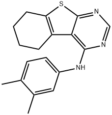 N-(3,4-dimethylphenyl)-5,6,7,8-tetrahydrobenzo[4,5]thieno[2,3-d]pyrimidin-4-amine 구조식 이미지