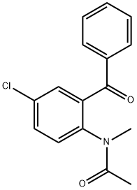 2-(N-acethyl-N-methylamino)-5-chlorobenzophenone Structure