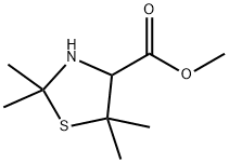 2,2,5,5-Tetramethyl-thiazolidine-4-carboxylic acid methyl ester Structure
