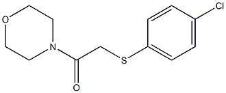 2-(4-chlorophenyl)sulfanyl-1-morpholin-4-ylethanone 구조식 이미지