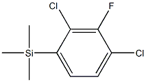 (2,4-dichloro-3-fluorophenyl)-trimethylsilane Structure