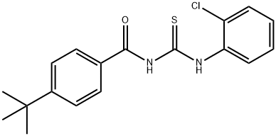 4-tert-butyl-N-{[(2-chlorophenyl)amino]carbonothioyl}benzamide 구조식 이미지