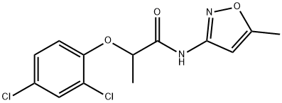 2-(2,4-dichlorophenoxy)-N-(5-methyl-1,2-oxazol-3-yl)propanamide 구조식 이미지