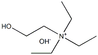 Ethanaminium, N,N,N-triethyl-2-hydroxy-, hydroxide Structure