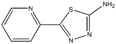 1,3,4-Thiadiazol-2-amine, 5-(2-pyridinyl)- Structure