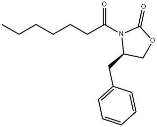 (R)-4-benzyl-3-heptanoyl-2-oxazolidinone Structure