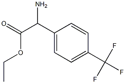 ETHYL2-AMINO-2-[4-(TRIFLUOROMETHYL)PHENYL]ACETATE Structure