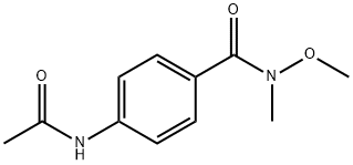 4-acetamido-N-methoxy-N-methylbenzamide Structure