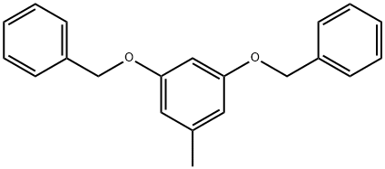 Benzene, 1-methyl-3,5-bis(phenylmethoxy)- 구조식 이미지