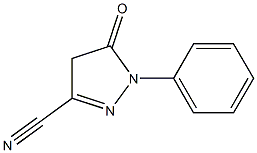 1H-Pyrazole-3-carbonitrile, 4,5-dihydro-5-oxo-1-phenyl- Structure