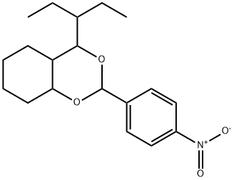 4-(1-Ethyl-propyl)-2-(4-nitro-phenyl)-hexahydro-benzo[1,3]dioxine Structure