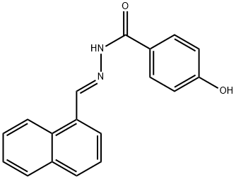 4-hydroxy-N'-(1-naphthylmethylene)benzohydrazide 구조식 이미지