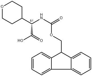 (S)-N-Fmoc-a-(tetrahydro-2H-pyran-4-yl)glycine Structure