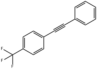 Benzene, 1-(phenylethynyl)-4-(trifluoromethyl)- 구조식 이미지