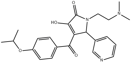 1-(2-(dimethylamino)ethyl)-3-hydroxy-4-(4-isopropoxybenzoyl)-5-(pyridin-3-yl)-1,5-dihydro-2H-pyrrol-2-one 구조식 이미지