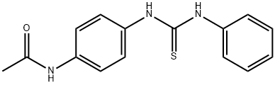 N-{4-[(anilinocarbonothioyl)amino]phenyl}acetamide 구조식 이미지