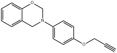 2H-1,3-Benzoxazine, 3,4-dihydro-3-[4-(2-propyn-1-yloxy)phenyl]- Structure