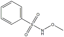 Benzenesulfonamide,N-methoxy- Structure