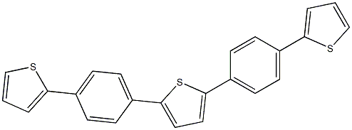 Thiophene, 2,5-bis[4-(2-thienyl)phenyl]- Structure