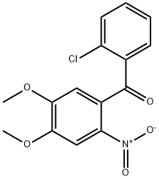 (2-chlorophenyl)-(4,5-dimethoxy-2-nitrophenyl)methanone 구조식 이미지