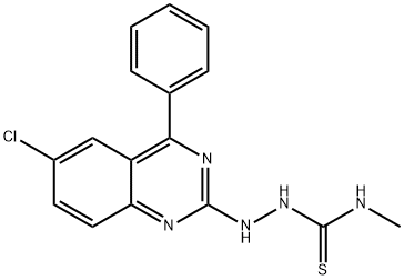 2-(6-chloro-4-phenylquinazolin-2-yl)-N-methylhydrazine-1-carbothioamide 구조식 이미지