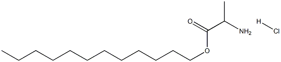 DL-Alanine, dodecyl ester, hydrochloride Structure