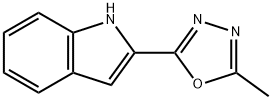 2-(5-methyl-1,3,4-oxadiazol-2-yl)-1H-indole 구조식 이미지