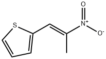 2-[(1E)-2-nitroprop-1-en-1-yl]thiophene 구조식 이미지