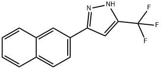 3-(2-naphthyl)-5-(trifluoromethyl)-1H-pyrazole Structure