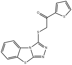 2-(benzo[4,5]thiazolo[2,3-c][1,2,4]triazol-3-ylthio)-1-(thiophen-2-yl)ethan-1-one Structure