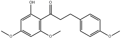 1-(2-hydroxy-4,6-dimethoxy-phenyl)-3-(4-methoxyphenyl)propan-1-one Structure