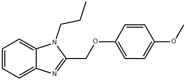 2-((4-methoxyphenoxy)methyl)-1-propyl-1H-benzo[d]imidazole 구조식 이미지