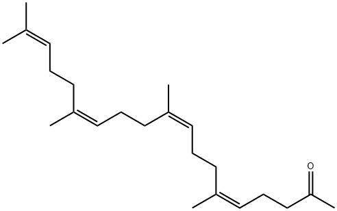 (5Z,9Z,13Z)-6,10,14,18-tetramethylnonadeca-5,9,13,17-tetraen-2-one Structure